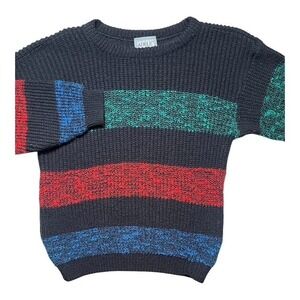 Vintage Adele Knitwear Women's Sz S Crewneck Sweater Chunky Ribbed Knit- 2164